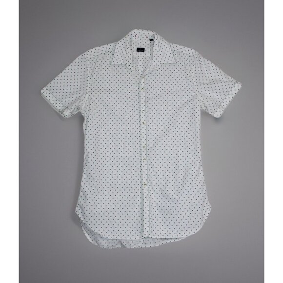 PS Paul Smith Green Polka Dot Short Sleeve Button-Up Shirt Mens Small - Picture 7 of 7